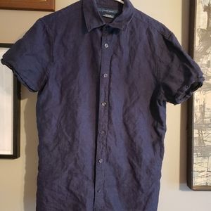 Perry ellis mens small button up short sleeve